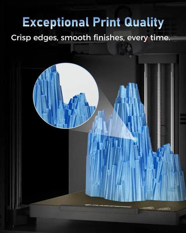 Alt view image 5 of 7 - FLASHFORGE 3D Printer AD5M, CoreXY 600mm/s High-Speed Printer with 1-Click Auto Leveling, High-Temp Direct Drive Extruder, 3s Quick-Swap Nozzle, 220×220×220mm Build Volume