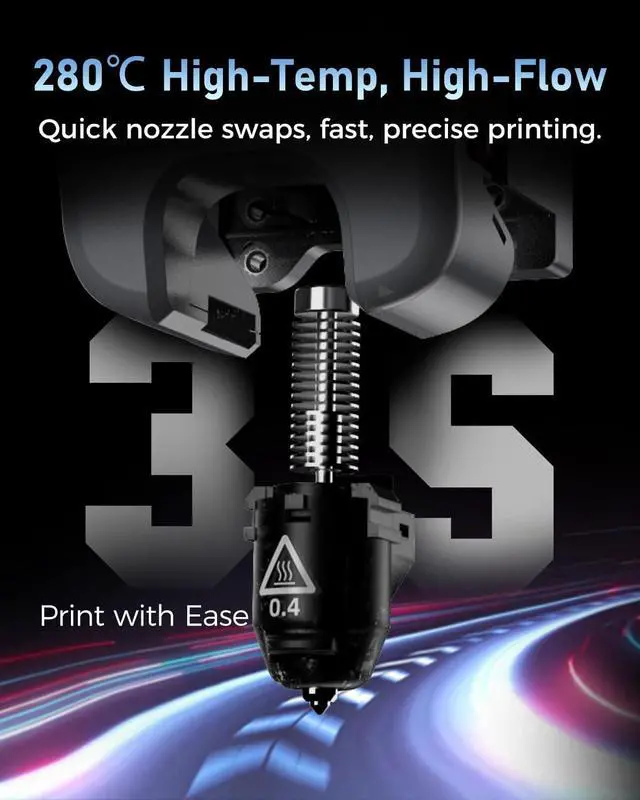 Alt view image 2 of 7 - FLASHFORGE 3D Printer AD5M, CoreXY 600mm/s High-Speed Printer with 1-Click Auto Leveling, High-Temp Direct Drive Extruder, 3s Quick-Swap Nozzle, 220×220×220mm Build Volume