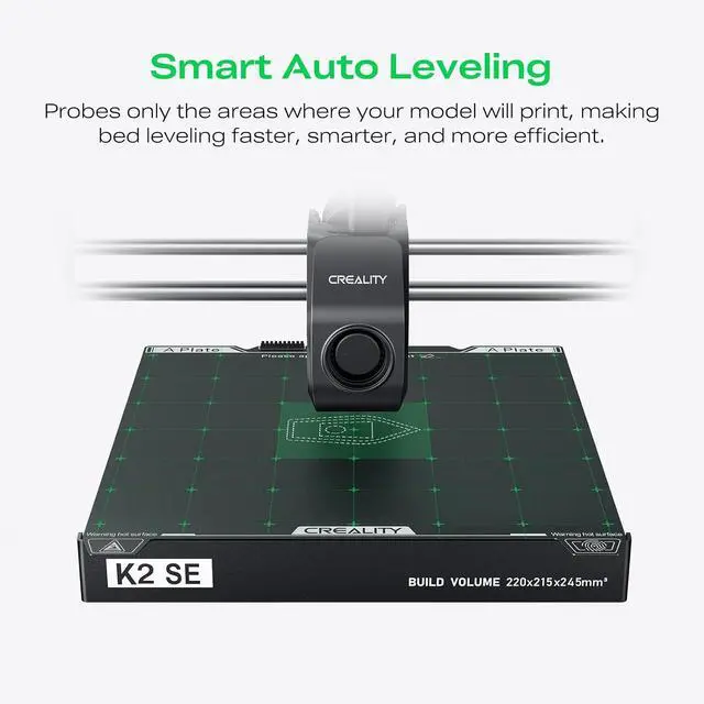 Alt view image 5 of 7 - Creality K2 SE 3D Printer, 500mm/s High-Speed Printing, Support Multi Color 3D Printing Needs CFS, Solid Metal Build, Auto Leveling, Direct Drive Extruder, Quick-Swap Nozzle, 220×215×245mm Print Size