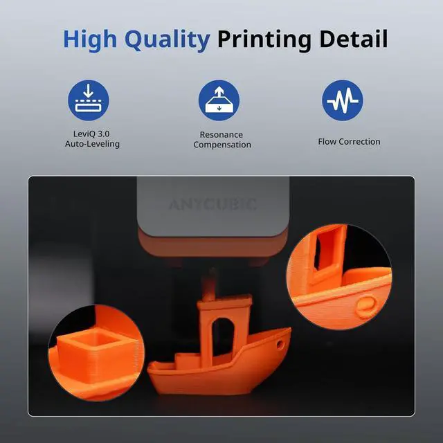 Alt view image 4 of 7 - Anycubic Kobra S1 Combo Multi-Color 3D Printer with Active Filament Drying, 600mm/s High Speed CoreXY 3D Printer, Fully Enclosed & Auto Leveling, 4-Color Printing Bulit-in, Smart APP Control