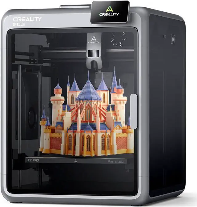 Main image of Creality K2 Pro (A) 3D Printer, Support Multi Color 3D Printing Needs CFS, 600mm/s High-Speed Printing, Smart Auto Leveling, Active Chamber Heating, Dual AI Cameras, Large Build Volume 300×300×300 mm