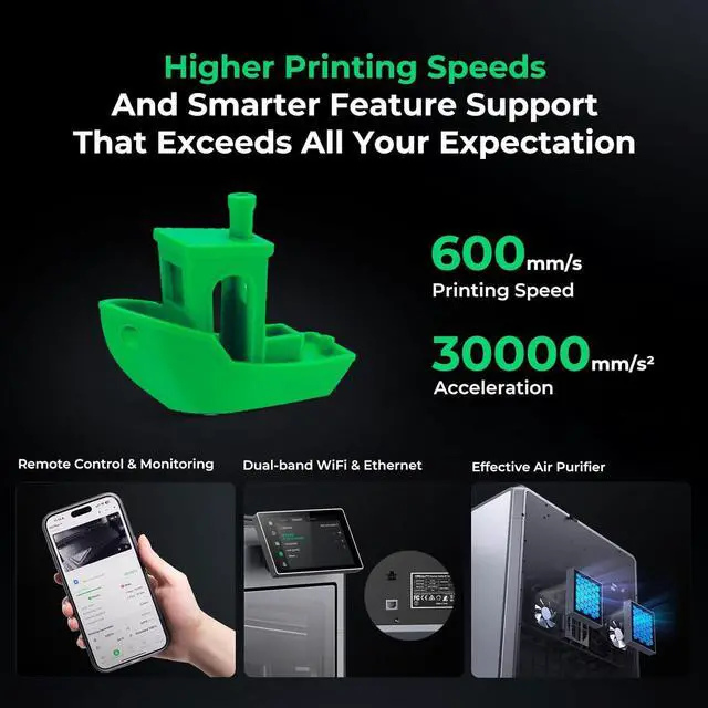 Alt view image 5 of 7 - Creality K2 Plus Combo 3D Printer, Multi Color Printing with New CFS 600mm/s High-Speed Full Auto-Leveling Dual Al Camera Next-Gen Direct Drive Extruder Large Build Volume 13.78x13.78x13.78inch