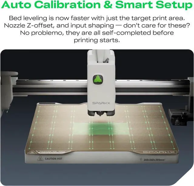 Alt view image 2 of 7 - Creality SPARKX i7 3D Printer Multi Color 3D Printing 500mm/s High Speed 95% Pre-Assemble AI Photo 3D Printing RGB Light Smart AI Camera Auto-Leveling Essential Parts Low Noise 10.24×10.24×10 inch