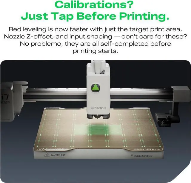 Alt view image 2 of 7 - Creality SPARKX i7 Autofill 3D Printer, Auto Filament Load and Refill 500mm/s High Speed Auto-Leveling AI Photo to 3D Printing RGB Light 95% Pre-Assemble Low Noise 260x260x255 mm