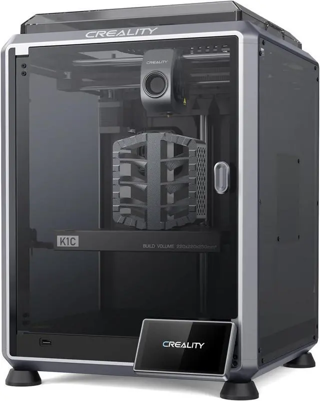 Main image of Creality K1C 3D Printer, 2024 New Version 600mm/s High-Speed Auto Leveling Clog-Free Robust Direct Extruder K1 Upgrade 3D Printer with AI Camera 300°C Printing Support Carbon Fiber Filaments