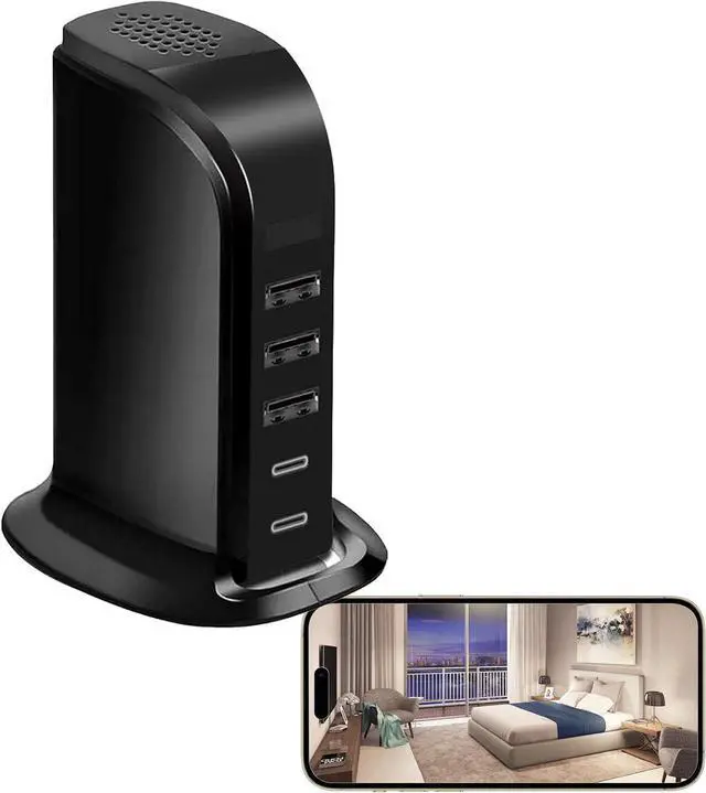 Main image of Security Camera USB Charger Camera Indoor Wireless 1080P Nanny Cam with Night Vision for Home, Baby,Pet