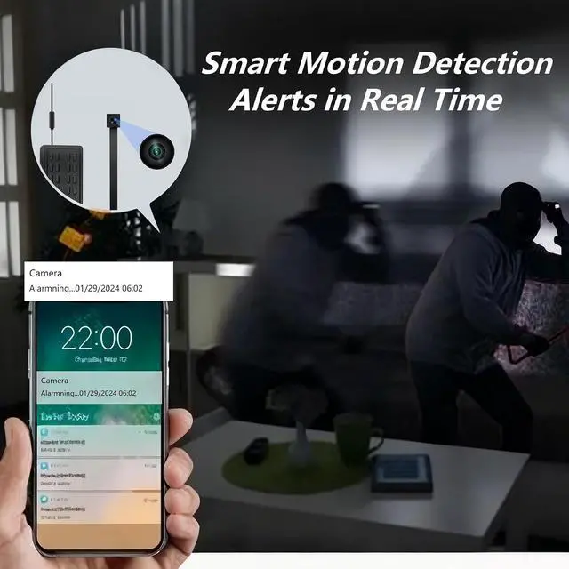 Alt view image 6 of 7 - Mini Hidden Camera DIY Module, HD 1080P Wireless Cameras, Small WiFi Nanny Cam, Portable Tiny Security Camera for Home Indoor & Outdoor