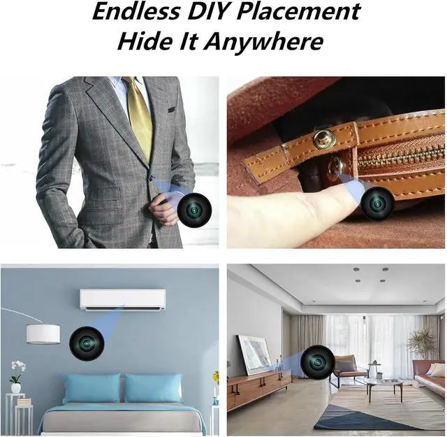 Alt view image 7 of 7 - Mini Hidden Camera DIY Module, HD 1080P Wireless Cameras, Small WiFi Nanny Cam, Portable Tiny Security Camera for Home Indoor & Outdoor