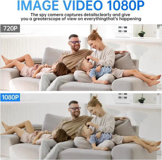 Alt view image 3 of 6 - USB Charger Hidden Camera, WiFi Small Spy Security Camera, Full HD 1080P Mini Wireless Nanny Cam Motion Detection with App Live Feed for Home, Window, Indoor