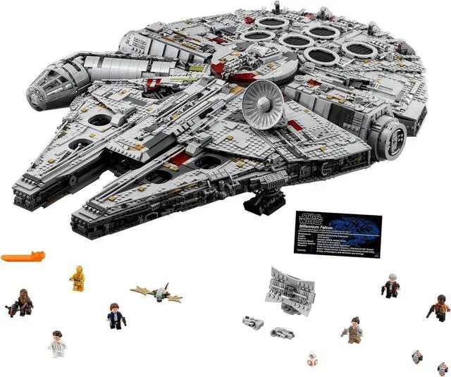Alt view image 2 of 6 - Star Wars Millennium Falcon - Building Set for Adults, Ages 16+ - Gift for Birthday - Movie Collectible Model Kit - Display in Home or Office - 75192