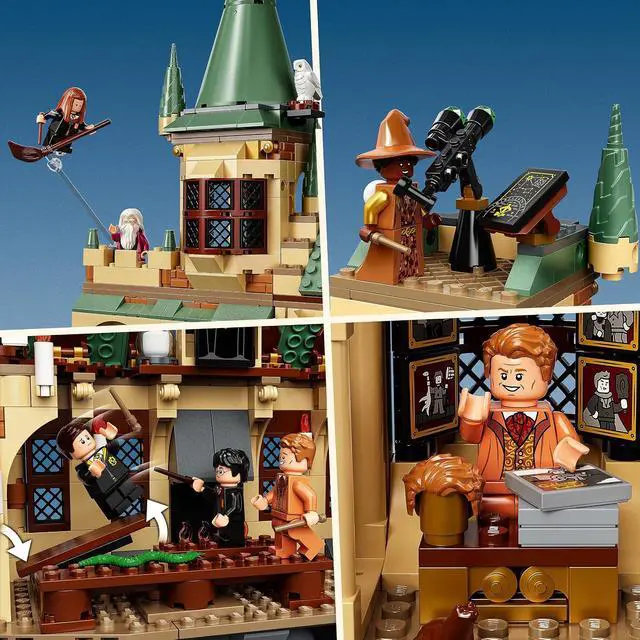 Alt view image 4 of 7 - Harry Potter Building Block Assembly Model, Hogwarts Gate Castle Hedwig Toy