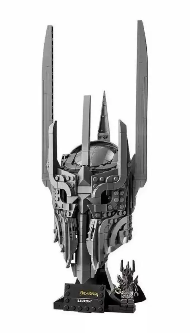 Alt view image 5 of 5 - Building Block Series: The Lord of the Rings Sauron's Helmet Adult Set, Ages 18 and Up Perfect for Bedroom, Home Office, Bookshelf Decor Birthday Gift