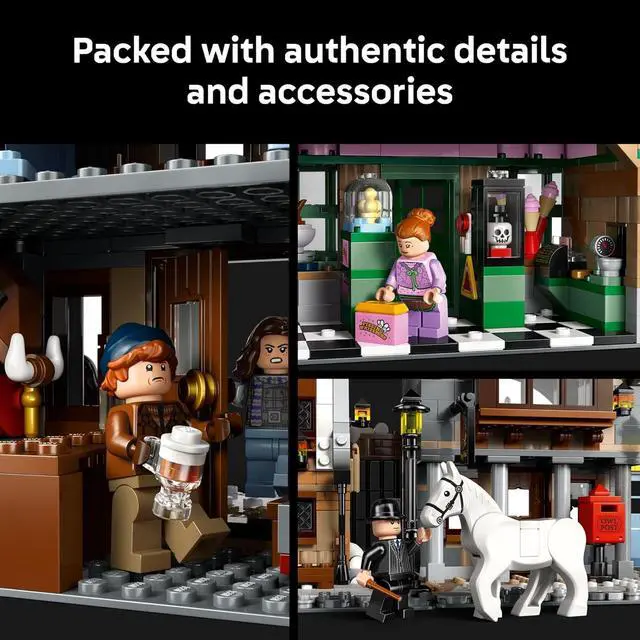 Alt view image 3 of 7 - Harry Potter Hogsmeade Village Collectors' Edition Building Set for Adults, Ages 18+ - Craft 7 Iconic Buildings - Gift Idea for Birthdays and Fans - 76457