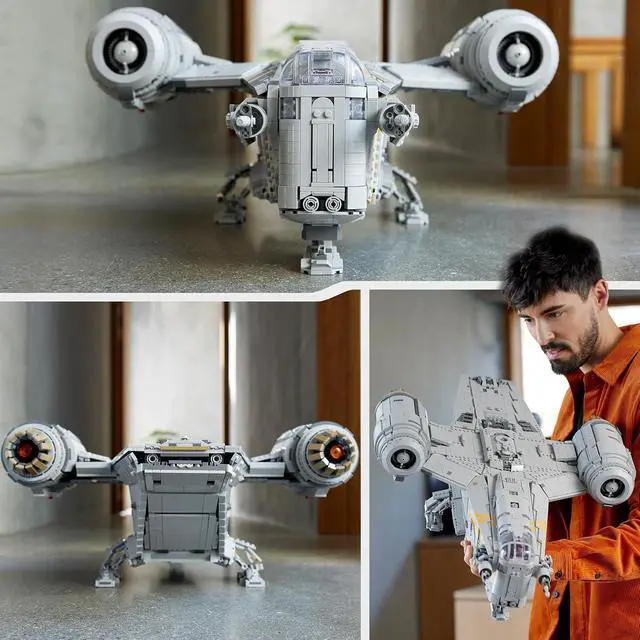 Alt view image 2 of 7 - Star Wars The Razor Crest UCS Set, Ultimate Collectors Series Starship Model Kit for Adults, Large Iconic The Mandalorian Memorabilia Collectable
