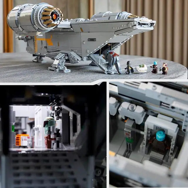 Alt view image 4 of 7 - Star Wars The Razor Crest UCS Set, Ultimate Collectors Series Starship Model Kit for Adults, Large Iconic The Mandalorian Memorabilia Collectable