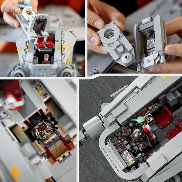 Alt view image 6 of 7 - Star Wars The Razor Crest UCS Set, Ultimate Collectors Series Starship Model Kit for Adults, Large Iconic The Mandalorian Memorabilia Collectable