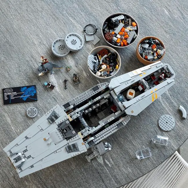 Alt view image 7 of 7 - Star Wars The Razor Crest UCS Set, Ultimate Collectors Series Starship Model Kit for Adults, Large Iconic The Mandalorian Memorabilia Collectable