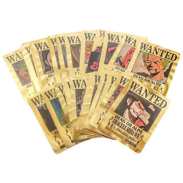Alt view image 4 of 7 - One Piece Gold Foil Card Set 55 Premium Foil Cards, Anime Collectible Trading Cards, Perfect Gift for Fans & Collectors