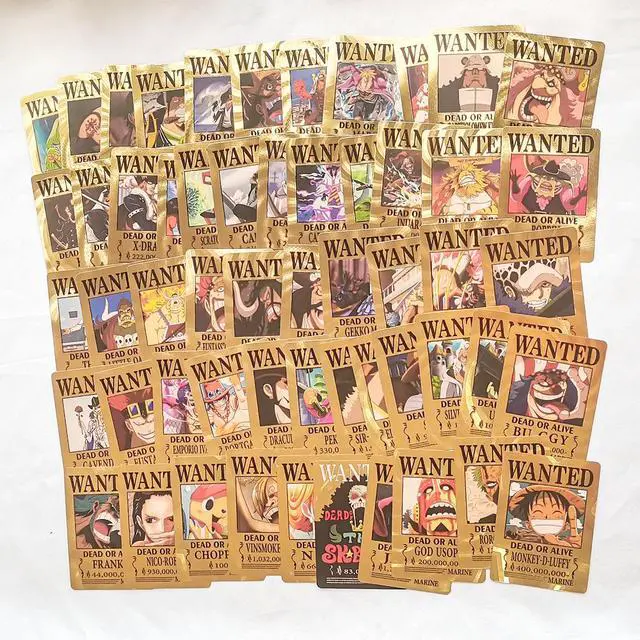 Alt view image 3 of 7 - One Piece Gold Foil Card Set 55 Premium Foil Cards, Anime Collectible Trading Cards, Perfect Gift for Fans & Collectors