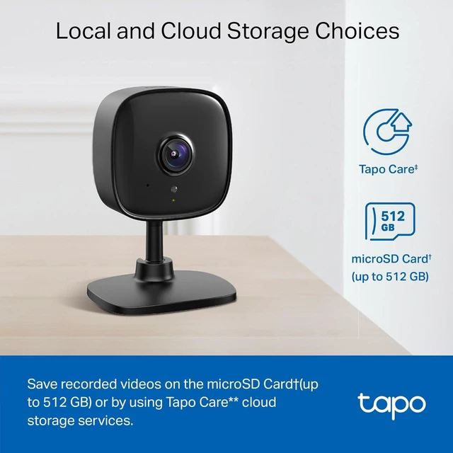 Alt view image 2 of 7 - Tapo Cámara de seguridad interior 1080P, monitor de bebé, cámara de perro
Detección de movimiento, audio de 2 vías, sirena, visión nocturna, almacenamiento en la nube y tarjetas SD