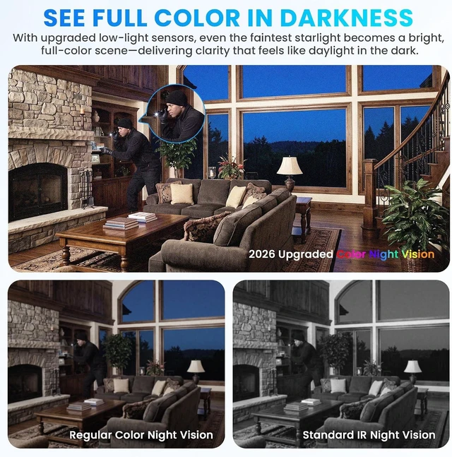 Alt view image 5 of 7 - Indoor Camera 2K Mini Camera Module with Color Night Vision
2100mAh Rechargeable Battery, Motion Detection, 128GB Storage Support, 2.4G/5G DIY WiFi Security Camera for Home & Office