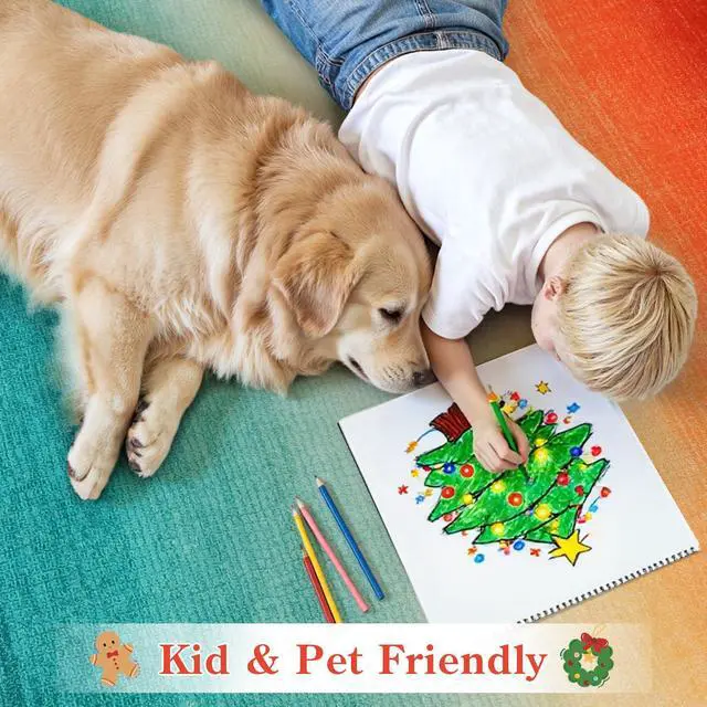 Alt view image 5 of 7 - Modern Colorful Christmas Area Rug 4x6, Abstract Ombre Living Room Rug, Washable Soft Rug for Bedroom, Non-Slip Kitchen Low Pile Floor Mat for Bathroom Entry Laundry (Colorful, 4'x6')