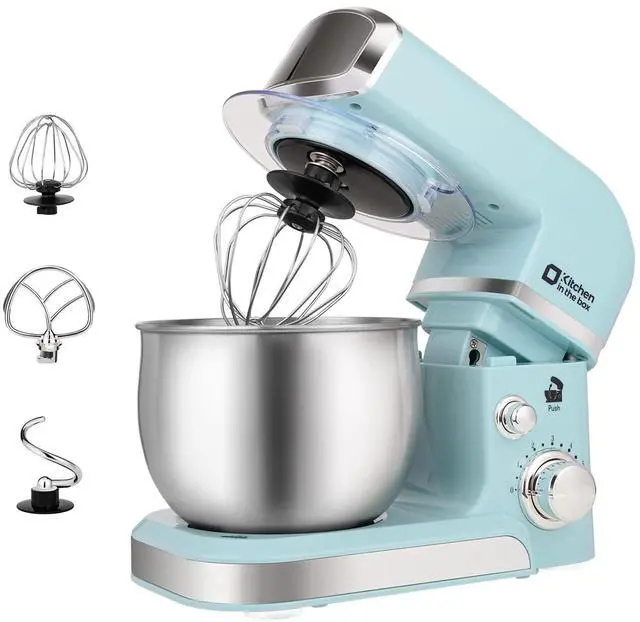Main image of Stand Mixer,3.2Qt Small Electric Food Mixer,6 Speeds Portable Lightweight Kitchen Mixer for Daily Use with Egg Whisk,Dough Hook,Flat Beater (Blue)