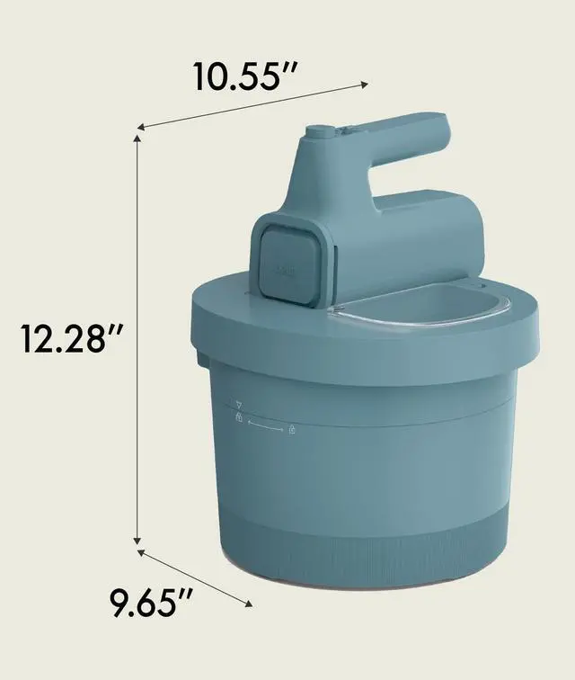 Alt view image 6 of 6 - 3.5 Qt Hand & Stand Mixer, 2 in 1 Electric Mixer with Bowl, Dough Hook, Whisk & Egg Beater, Multifunctional Handheld Mixer for Baking, 200 Watt, Surf