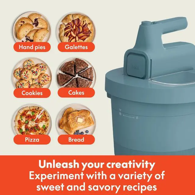 Alt view image 5 of 6 - 3.5 Qt Hand & Stand Mixer, 2 in 1 Electric Mixer with Bowl, Dough Hook, Whisk & Egg Beater, Multifunctional Handheld Mixer for Baking, 200 Watt, Surf