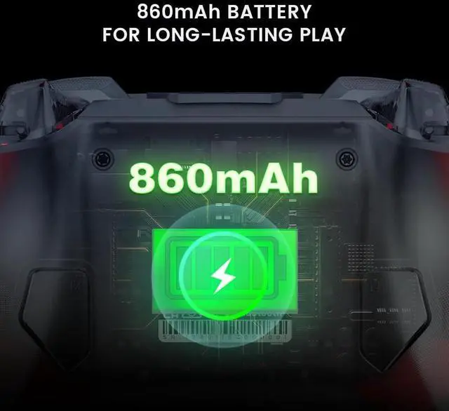 Alt view image 6 of 7 - Cyclone 2 Wireless Controller - 1000Hz Polling Rate, TMR Joysticks, Hall/Micro 2-in-1 Triggers for PC/Switch/Switch 2/Android/iOS, PC Gaming Controller with Charging Dock (Black)