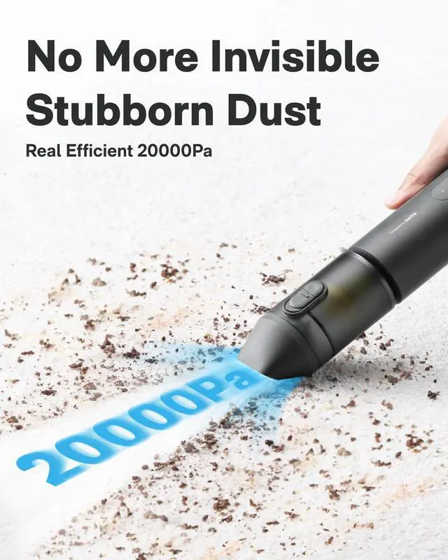 Alt view image 4 of 7 - Handheld Car Vacuum Cleaner Cordless, 4-in-1 Portable Mini Vacuum with 20000Pa Strong Suction, Electric Compressed Air Duster Blower for Car, Desk, Computer, Keyboard, Home, Office Cleaning