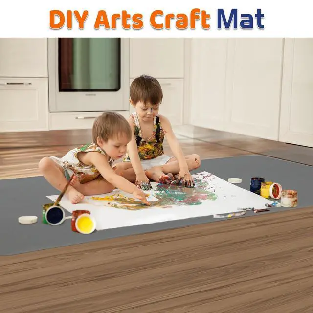 Alt view image 6 of 7 - Silicone Mat,78.7x 23.6 Heat Resistant Mats for Countertop,Extra Large Countertop Protector Mat, Multi-functional Cuttable Kitchen Counter Mat, Silicone Mats for Kitchen Counter/Crafts- Grey