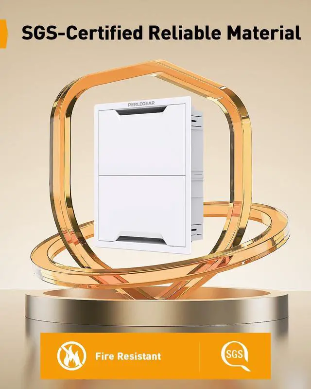 Alt view image 6 of 7 - 17 in-Wall Media Box, Electrical Box, Recessed Outlet Box and Media Enclosure for One Connect Box & Network Switches, Cable Management Kit with Cutting Template, Dust Bag & Drywall Saw