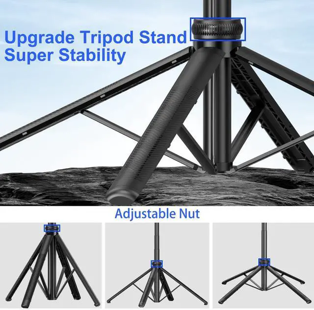 Alt view image 4 of 7 - Auto Face Tracking Tripod for iPhone with Light 63 Selfie Stick Tripod Stand Follows Your Movement 360° Phone Camera Tripod with Wireless Remote for Content Creator Vlog Live Stream Video Recording