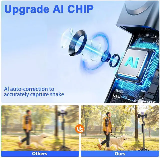 Alt view image 2 of 7 - Auto Face Tracking Tripod for iPhone with Light 70.9 Selfie Stick Tripod Stand Follows Your Movement 360°Phone Camera Tripod with Wireless Remote for Content Creator Vlog Live Stream Video Recording