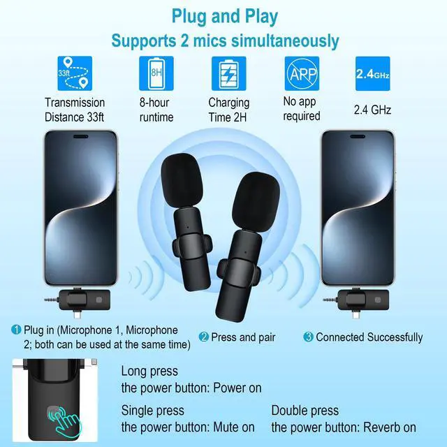 Alt view image 3 of 7 - Vlogging Kit for iPhone/Android, 63Auto Face Tracking Tripod for iPhone with Light, Microphones, Scrolling Remote Control for TikTok, Content Creator Kit for YouTube Starter Live Streaming