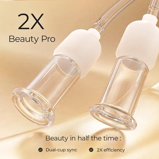 Alt view image 4 of 7 - SciContour 6Pcs Electric Facial Cupping Therapy Set Glass, 3 in 1 Gua Sha Facial Tools Face Cupping Massage for Eye Neck Skin Care, 3 Size Vacuum Suction Cups for Cellulite, Puffiness Reduction