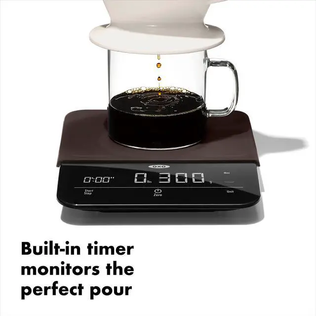 Alt view image 2 of 7 - Brew 6 Lb. Precision Coffee Scale with Timer, Black