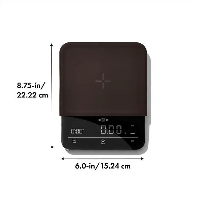 Alt view image 6 of 7 - Brew 6 Lb. Precision Coffee Scale with Timer, Black