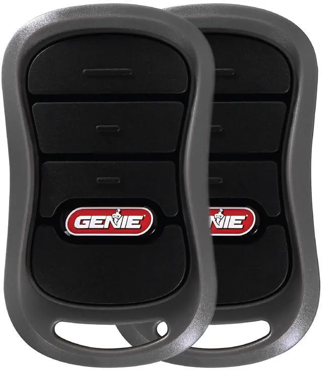Main image of 3-Button Garage Door Opener Remotes (2 Pack) - Each Remote Controls Up To 3 Garage Door Openers -Compatibility Only With Intellicode Garage Door Openers - Model G3T-R, Black