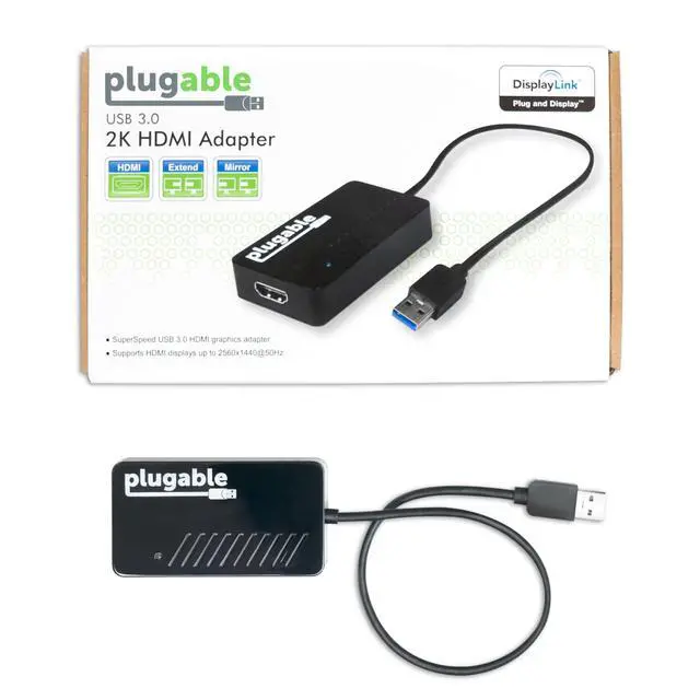 Alt view image 5 of 5 - USB 3.0 to HDMI Video Graphics Adapter DisplayLink Certified for Multiple Monitors up to 2560x1440 External USB to HDMI Adapter Compatible with Windows 11, 10, 7, XP, and macOS