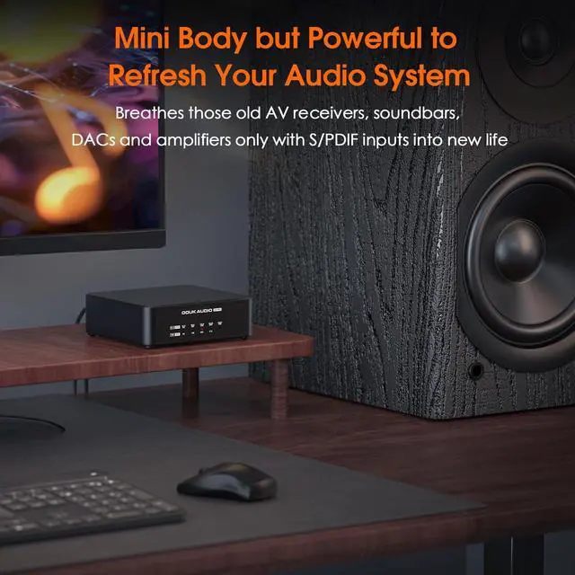 Alt view image 5 of 7 - USB to Optical Adapter: XMOS XU316 Digital Interface | DDC Reclocker with Opt/Coax/HDMI I2S Output for Digital to Analog Converter/DAC / PS5 / Switch (U2PRO)