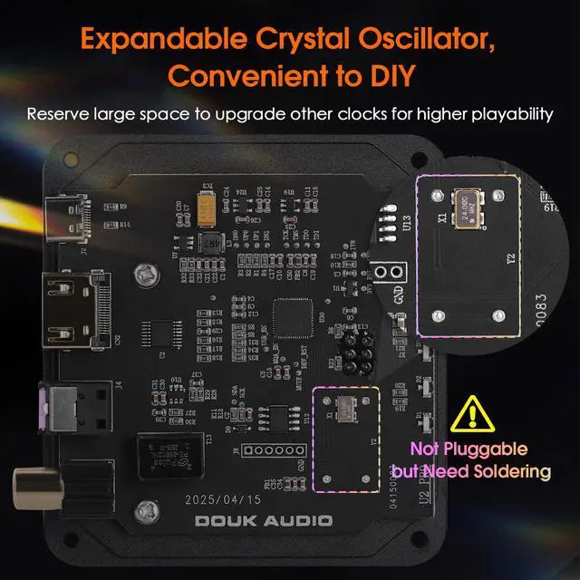 Alt view image 6 of 7 - USB to Optical Adapter: XMOS XU316 Digital Interface | DDC Reclocker with Opt/Coax/HDMI I2S Output for Digital to Analog Converter/DAC / PS5 / Switch (U2PRO)