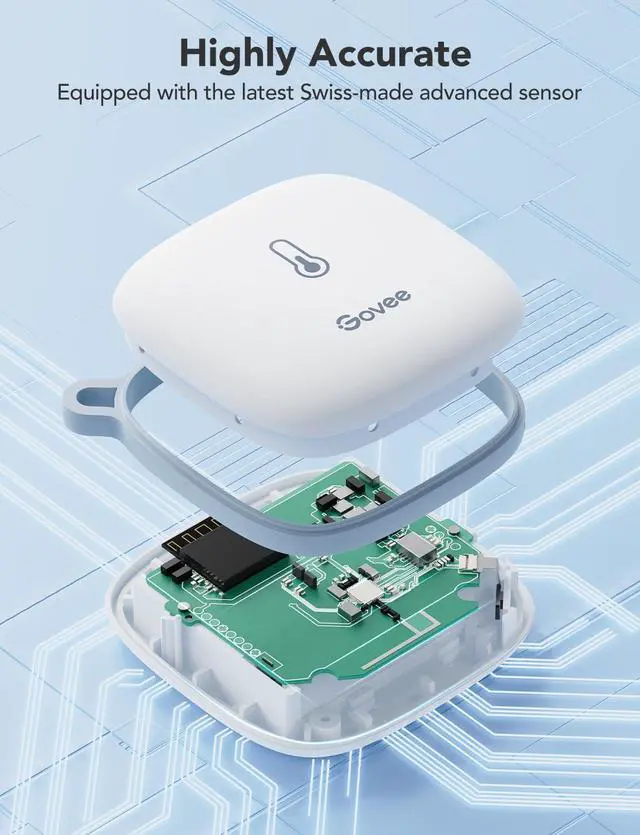 Alt view image 3 of 7 - WiFi Temperature Sensor H5179, Smart Hygrometer Thermometer with App Notification, 2 Years Data Storage Export, Remote Monitor for Room Greenhouse Incubator Wine Cellar, 2 Pack