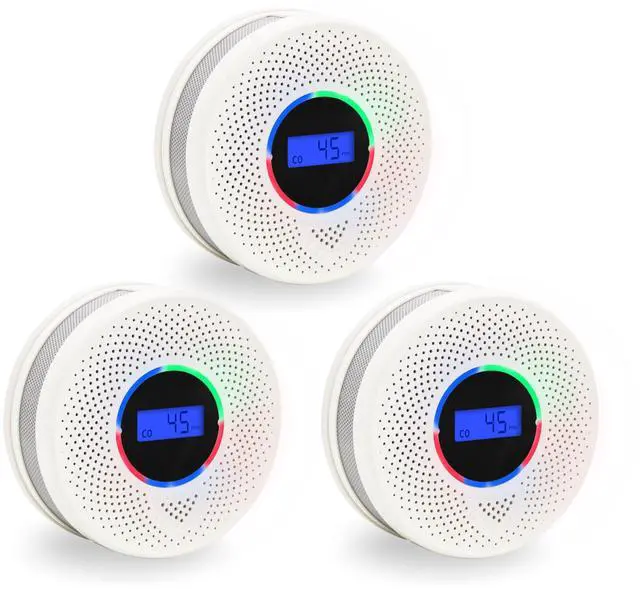 Main image of Kesy Upgraded Smoke and Carbon Monoxide Detector 10-Year Lifespan, Dual Sensor Smoke Alarm & Carbon Monoxide Detector (3 Pack)