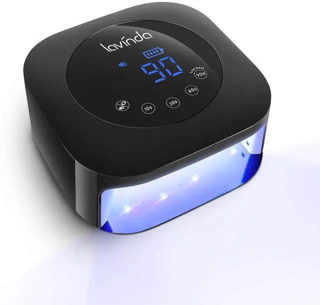 Main image of UV Light for Nails, UV Nail Lamp 54W Rechargeable Nail Dryer Gel Polish Light with Large Touch Display, Professional Fast Curing Lamp with 4 Timer Setting Auto Sensor for Salon & Home