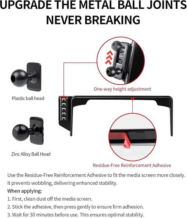 Alt view image 2 of 7 - Car Phone Holder for Honda CR-V/HR-V/CRV 2023-2026 Accessories, 7/9" Screen Magsafe Magnetic Cell Phone Mount Clip
