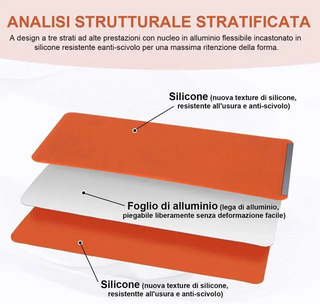 Alt view image 6 of 7 - 2PCS Foldable Silicone Aluminium Phone Holder Stand for Smartphones, Tablets & Small Devices, Portable Orange