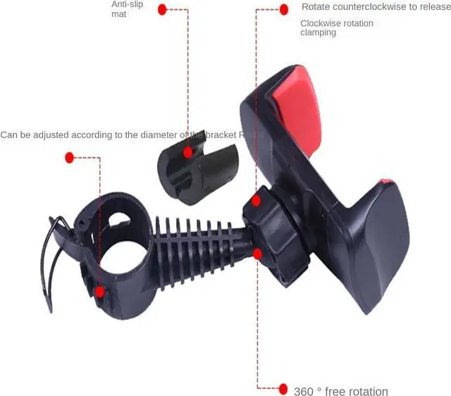 Alt view image 3 of 7 - Car Back Seat Phone Holder,Universal Car Backseat Headrest Phone Mount,Adjustable Headrest Phone Car Mount