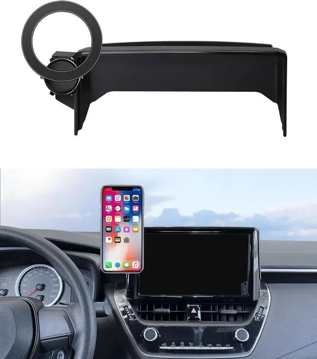 Main image of Car Phone Holder for Toyota Corolla 2020-2026,Corolla Cross 22-26 8" Screen Magsafe Accessories Magnetic Cell Phone Mount Clip Compatible with iPhone, 3D fit Stable Dashboard Navigation Bracket Stand